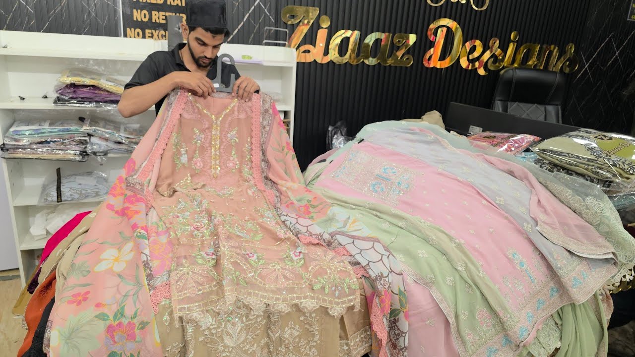 Pakistani suits wholesale ziaaz designs partywear readymade suits wholesale ladies suits wholesale