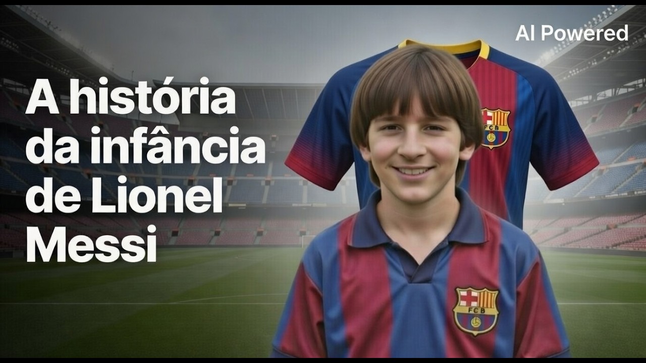 A história da infância de Lionel Messi /  Al Powered