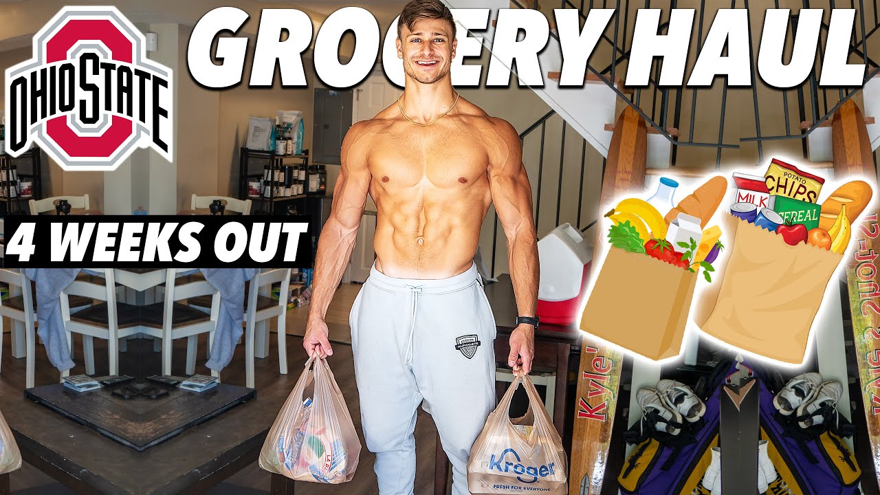 COLLEGE GROCERY HAUL 4 WEEKS OUT | OHIO STATE PHYSIQUE ATHLETE