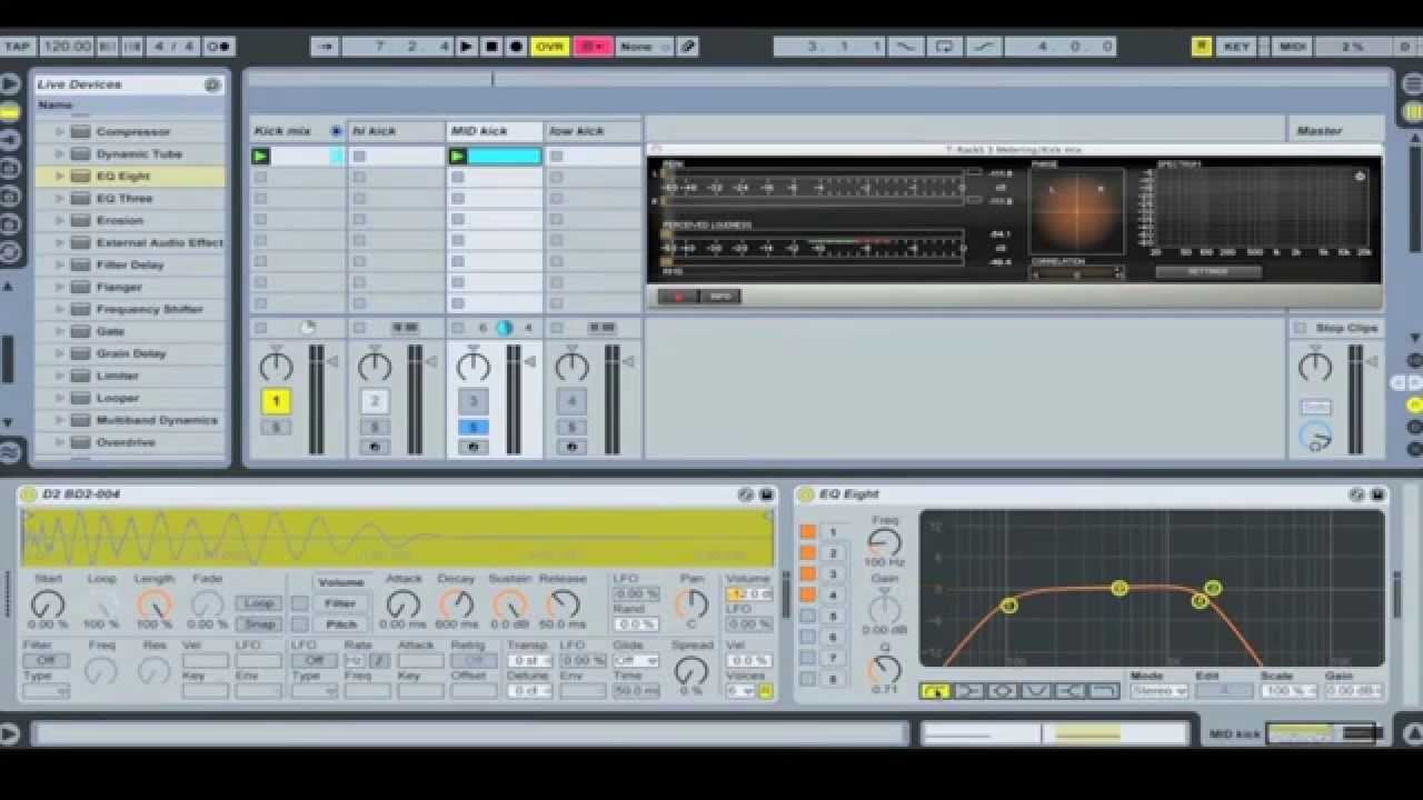 Layer Kicks In Ableton With The DSP Project - Avoiding Phase Cancellation