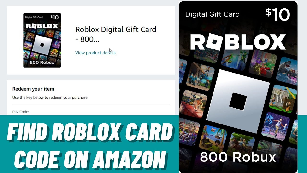 Как найти код подарочной карты ROBLOX при покупке на Amazon (найти код Robux 2024)