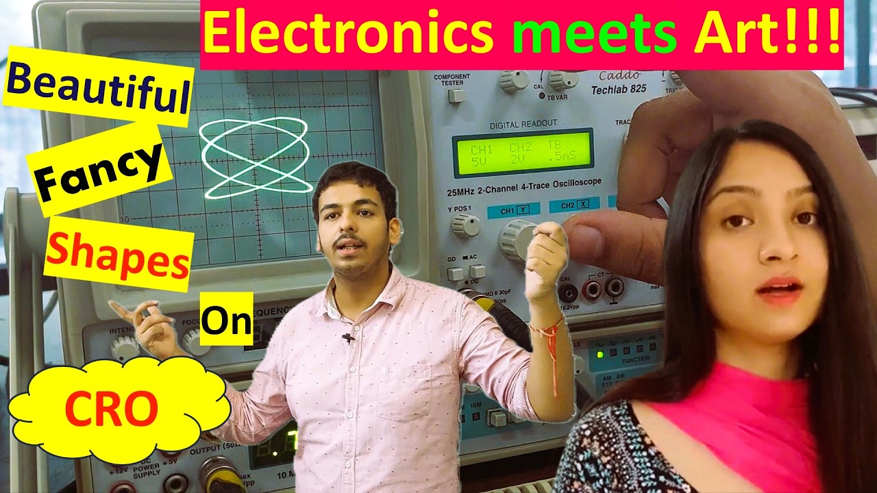From Signals to Shapes || The Magic of Lissajous Patterns || CRO Secrets || Electronics meets Art