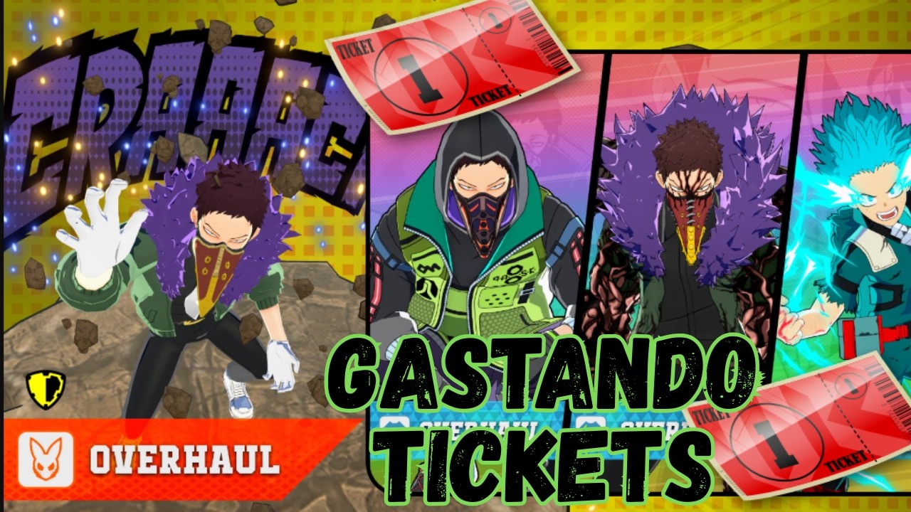 Gaste 800 tickets para conseguir el nuevo set de dones de Overhaul de #myheroultrarumble y esto paso