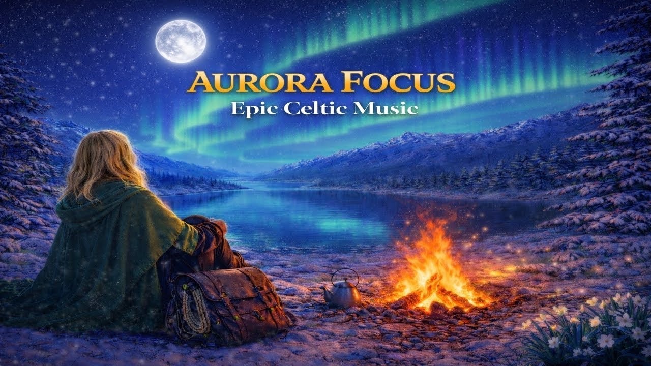 Escape the Noise V | Celtic Focus – Aurora Night Deep Focus (1 Hour)
