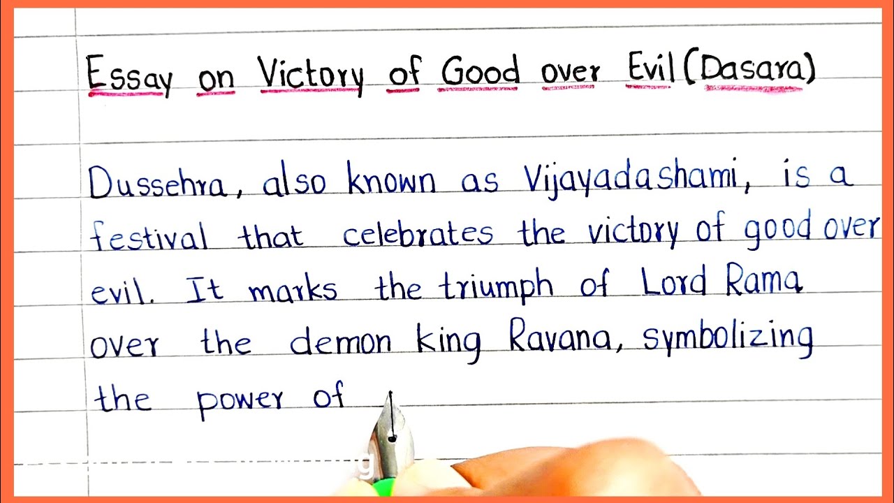 Essay On Victory of Good over Evil || @EssentialEssayWriting || Essay on Dasara Festival