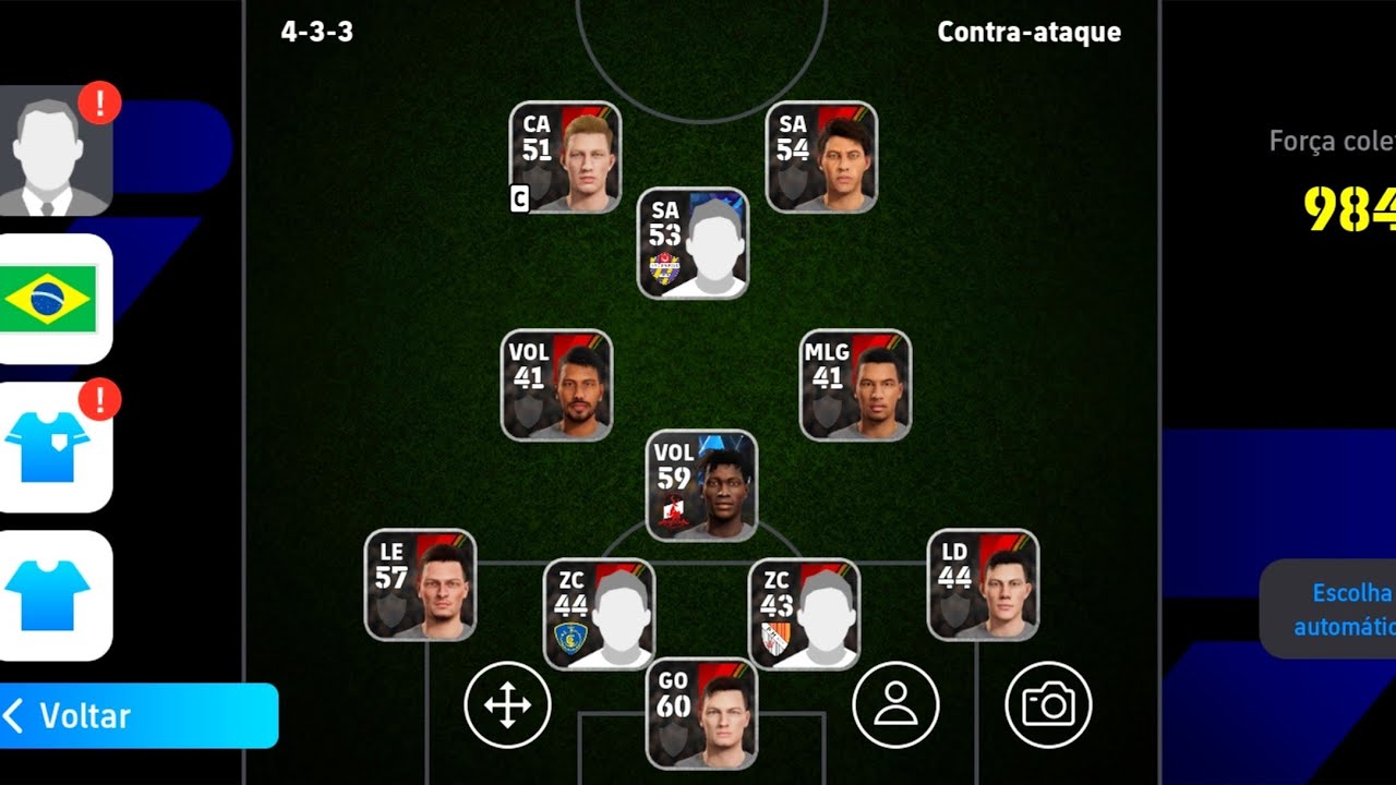 Botando meus jogadores na Formação do FREIREeSports pra jogar Divisão Online 🔥⚽🔥