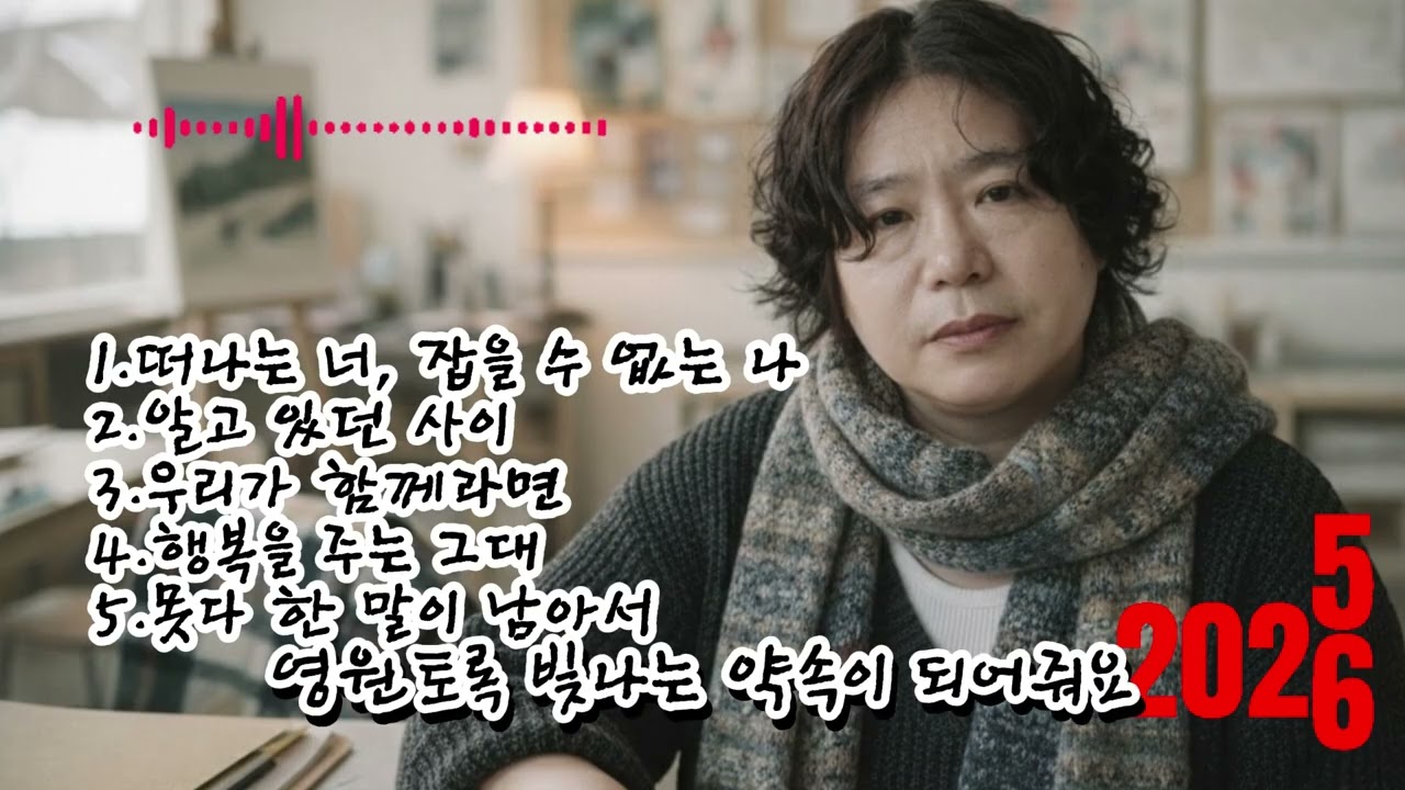 🎶 [48집]베스트 5곡 노래 모음🌟1.떠나는 너, 잡을 수 없는 나2.알고 있던 사이 3.우리가 함께라면4.행복을 주는 그대5.못다 한 말이 남아서
