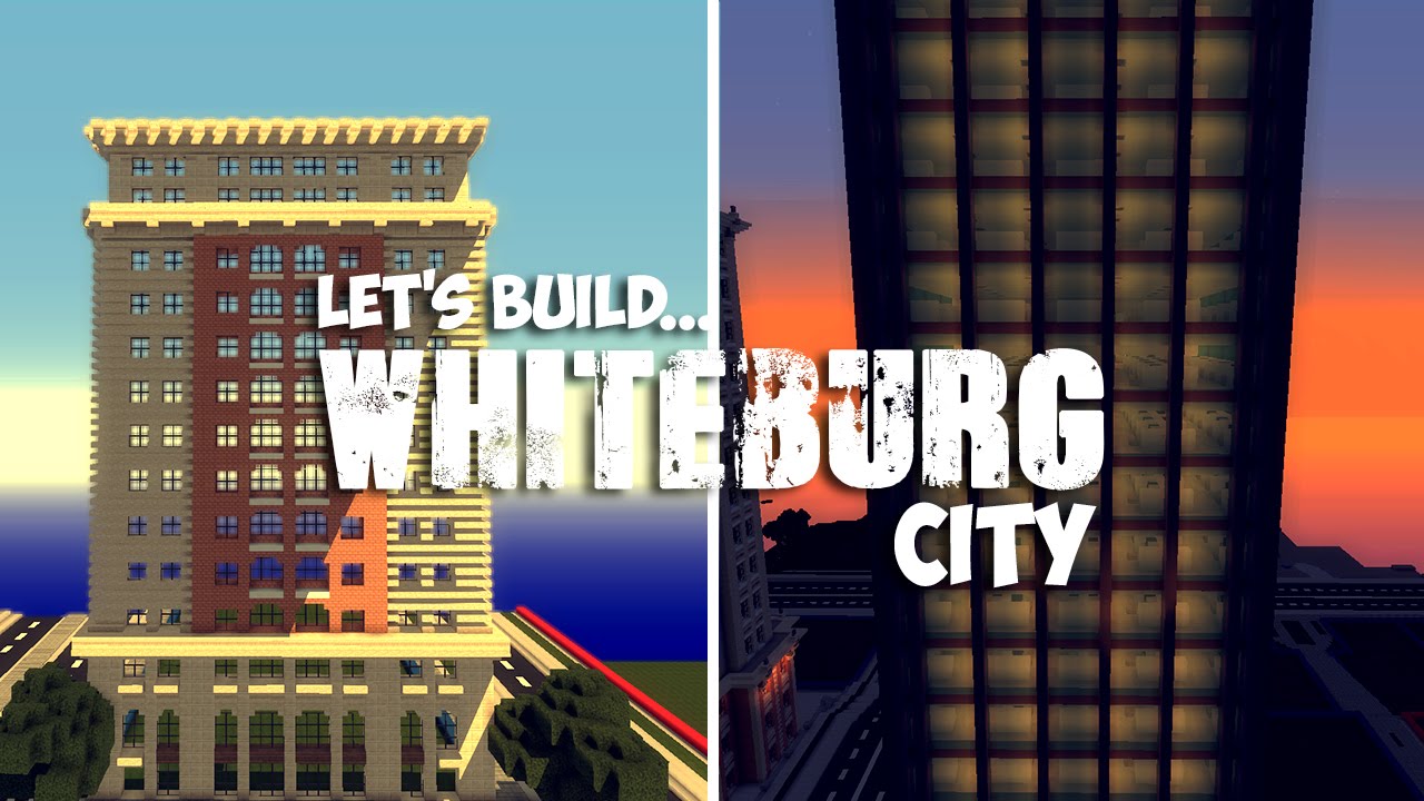 Minecraft Lets Build - Whiteburg City- Rail, Roads again and Fillers