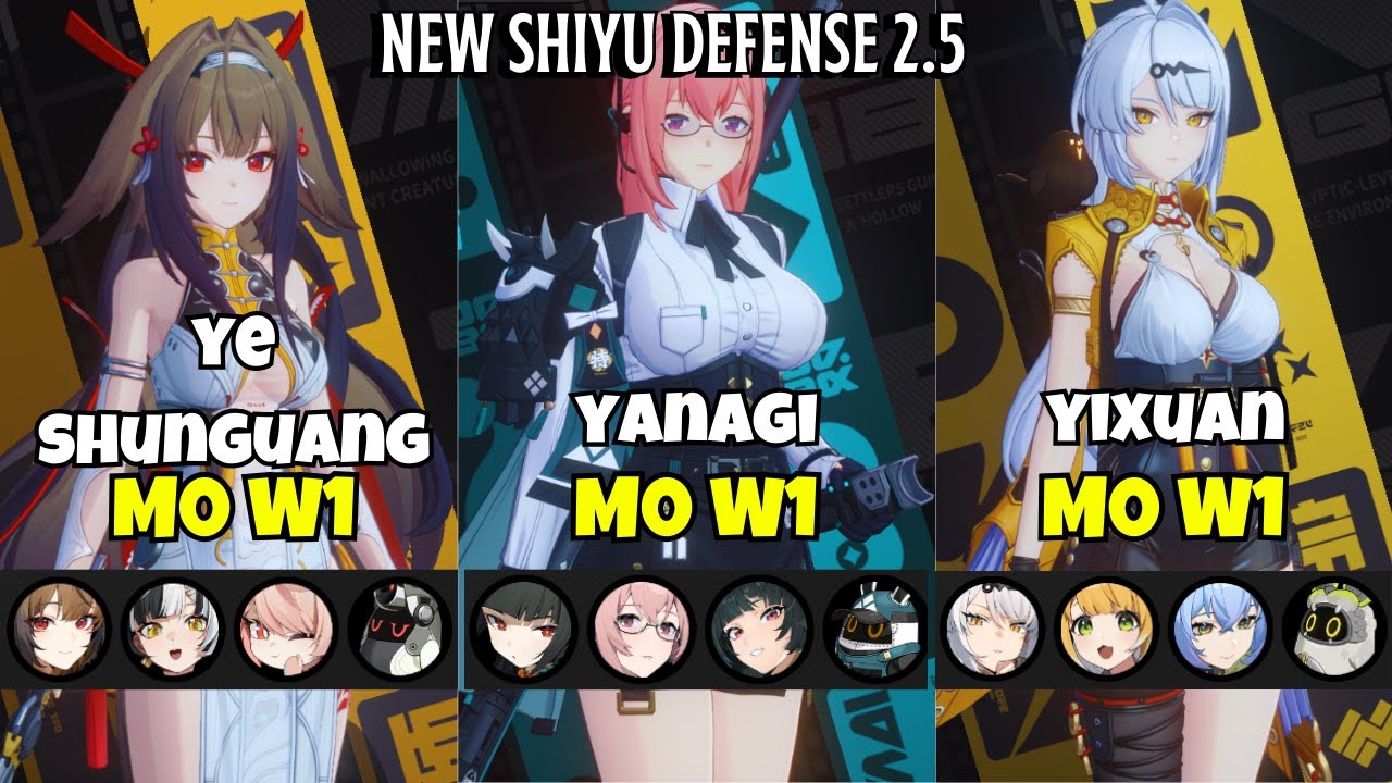 NEW SHIYU DEFENSE !!! Ye Shunguang M0 W1 & Yanagi M0 W1 & Yixuan M0 W1 | Zenless Zone Zero 2.5