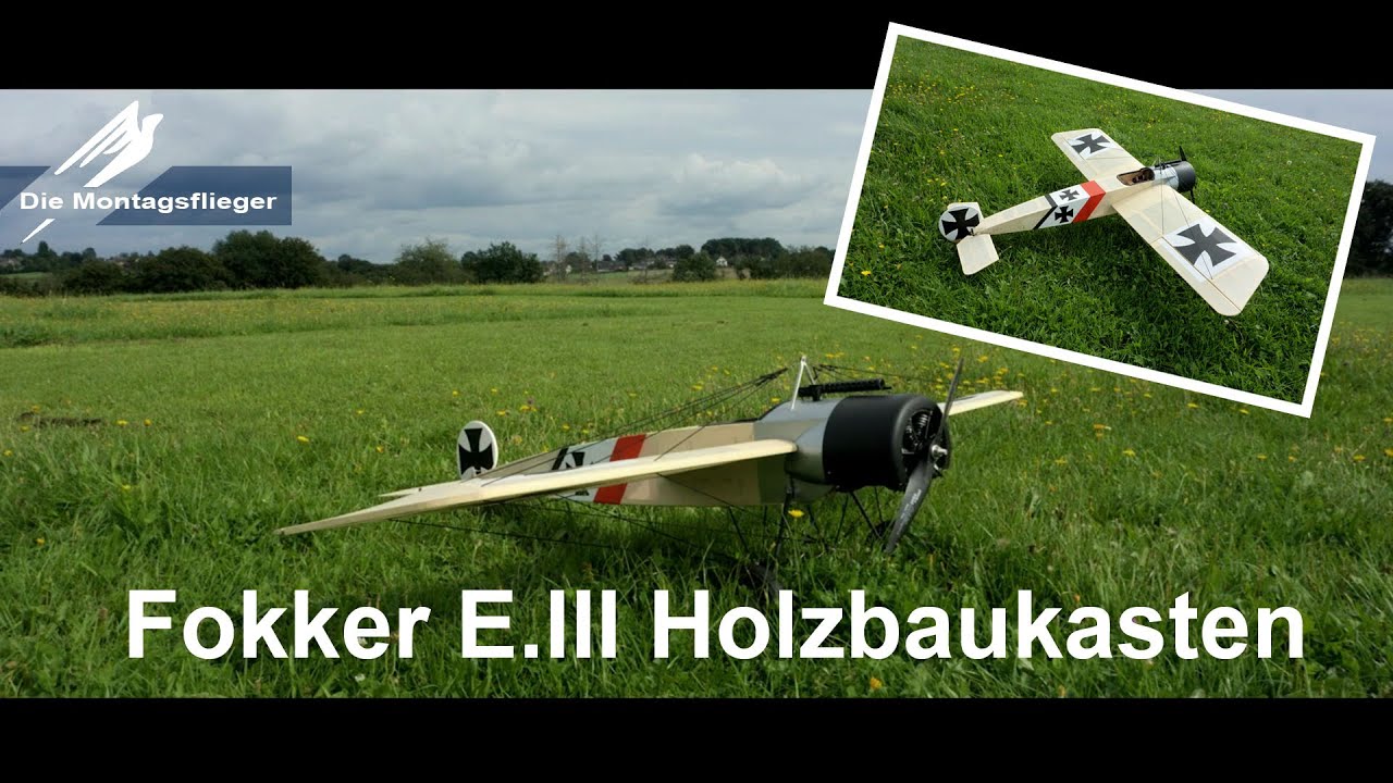Fokker E.III 1520mm HobbyKing Holzbaukasten