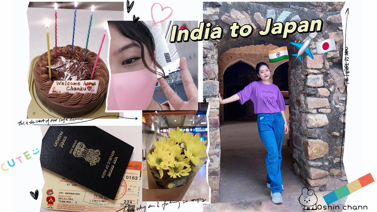 Moving India 🇮🇳 to japan🇯🇵 alone / travel vlog ✈️