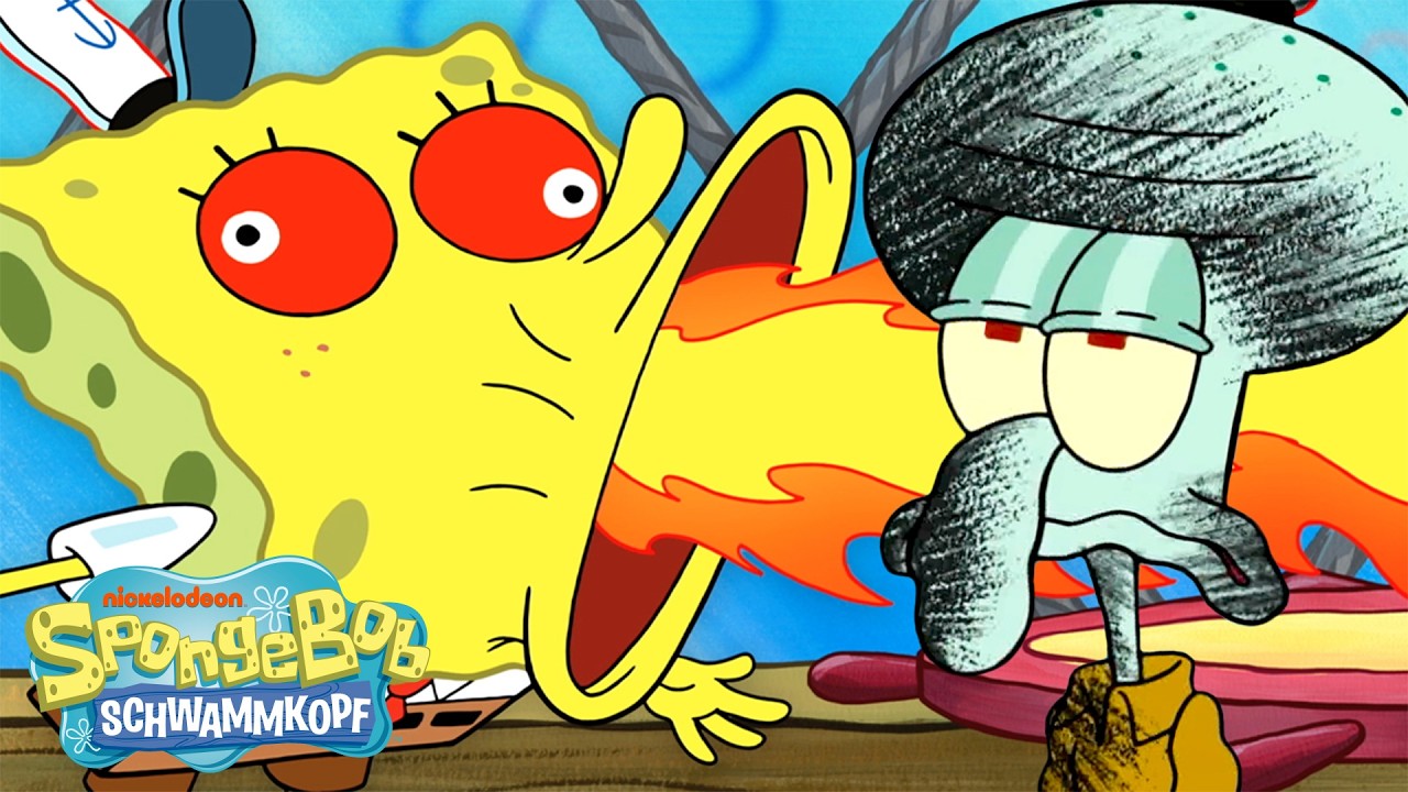 SpongeBob | 30 Minuten von SpongeBobs schärfsten Speisen! 🌶️🔥 | SpongeBob Schwammkopf