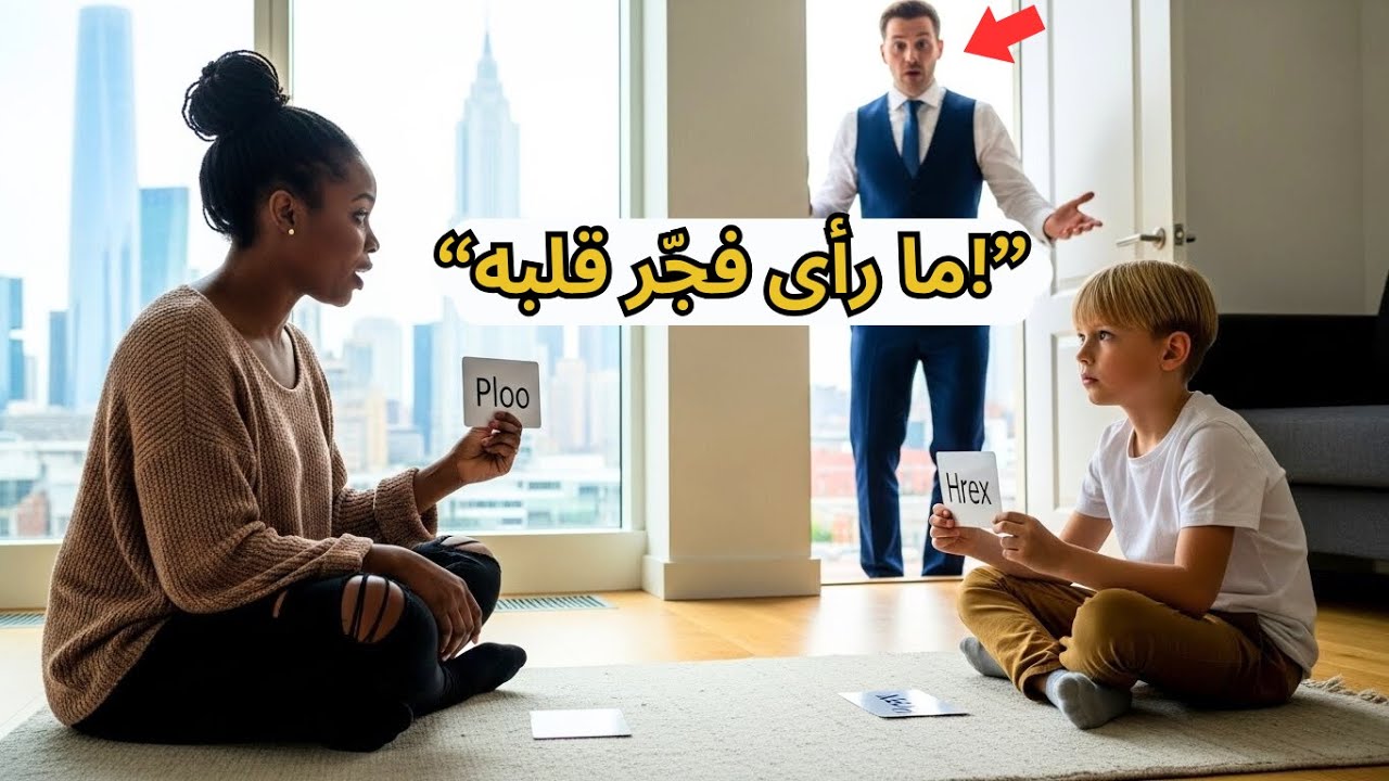 مليونير يعود فجأة إلى منزله فيصعقه ما رأى الخادمة السوداء تعلّمه لابنه! الحقيقة التيغيّرت حياته للأب