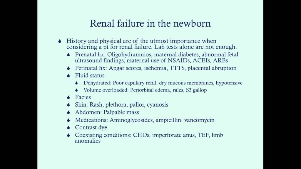 Newborn Renal Failure - CRASH! Medical Review Series