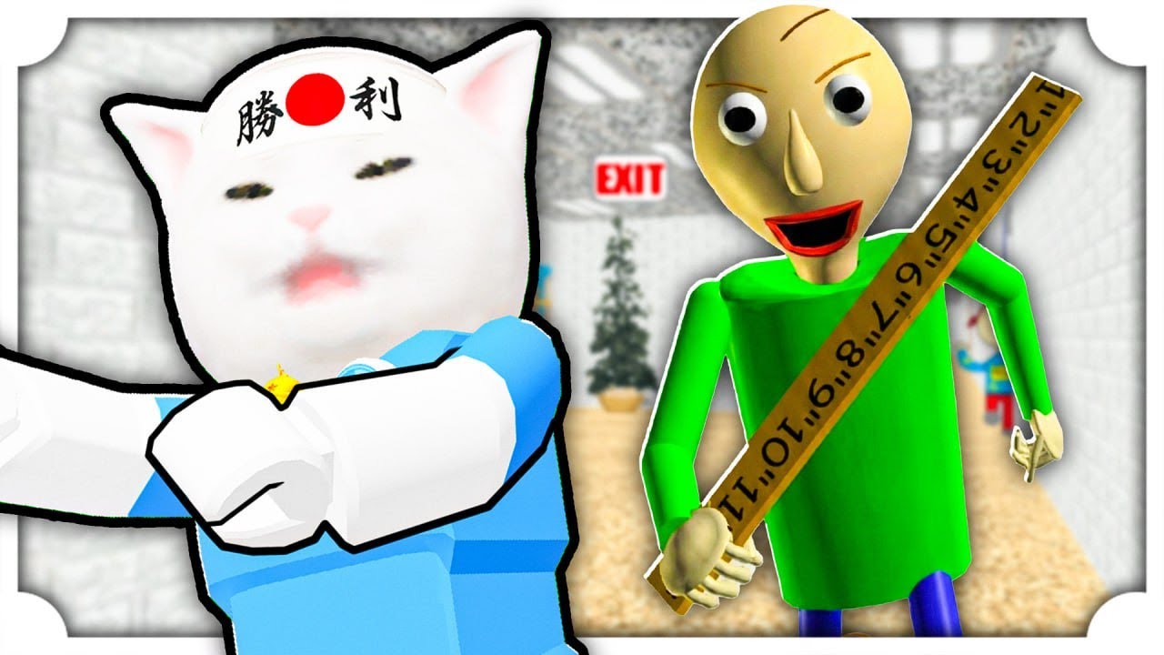 SCAPPO DALLA SCUOLA DI BALDI'S BASICS SU ROBLOX!