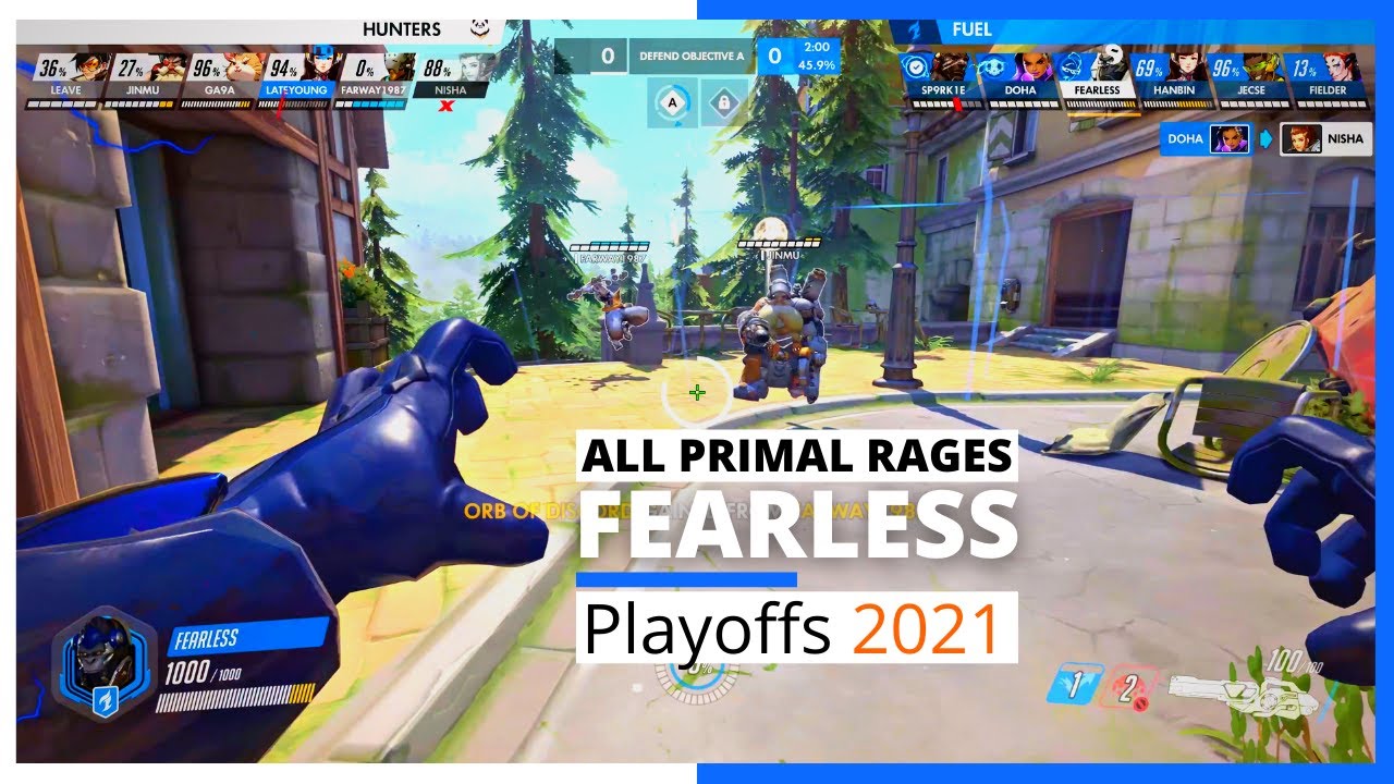 All the Primal Rages of Fearless in the OWL Season 2021 Playoffs