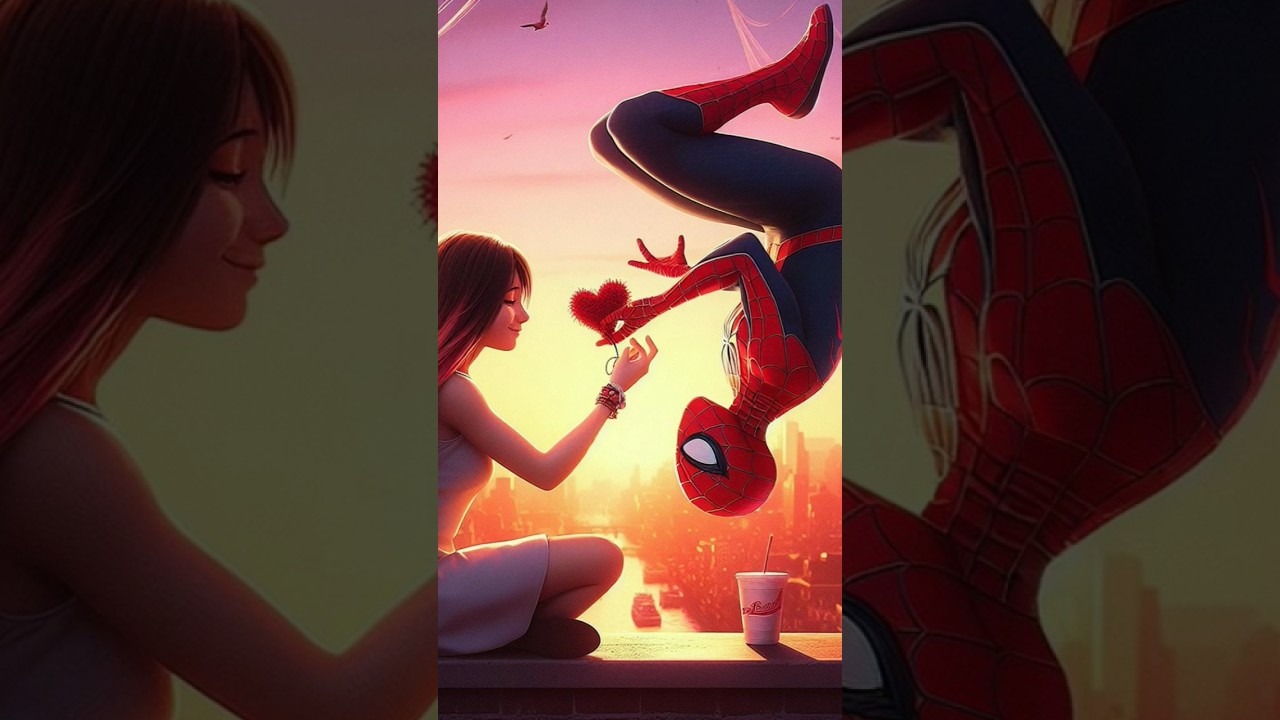 Spider-Man Love ❤️#marvel #avengers #spiderman #shorts#cartoon