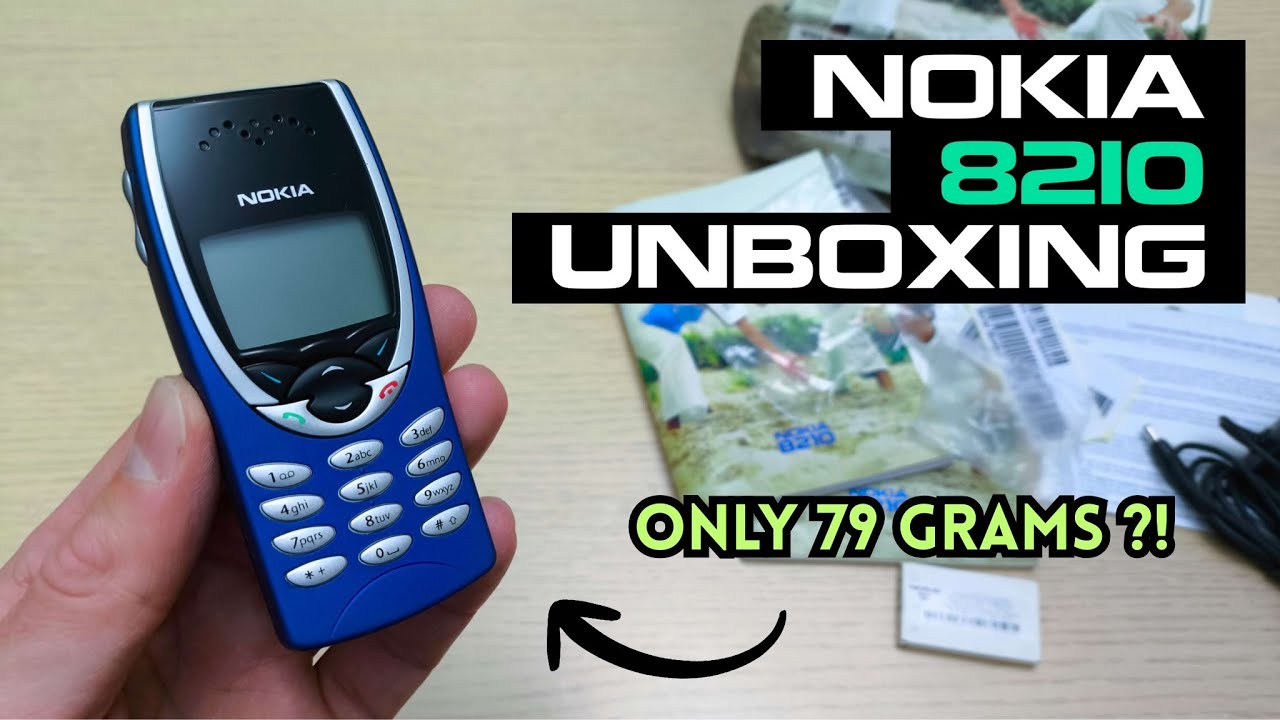 Nokia 8210 Unboxing 4K (NSM-3NX) - Review - Full Pack with all accessories