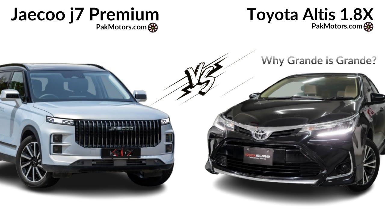 Jaecoo J7 vs Altis Grande 1.8 | SUV vs Sedan – Kaun Hai Better?