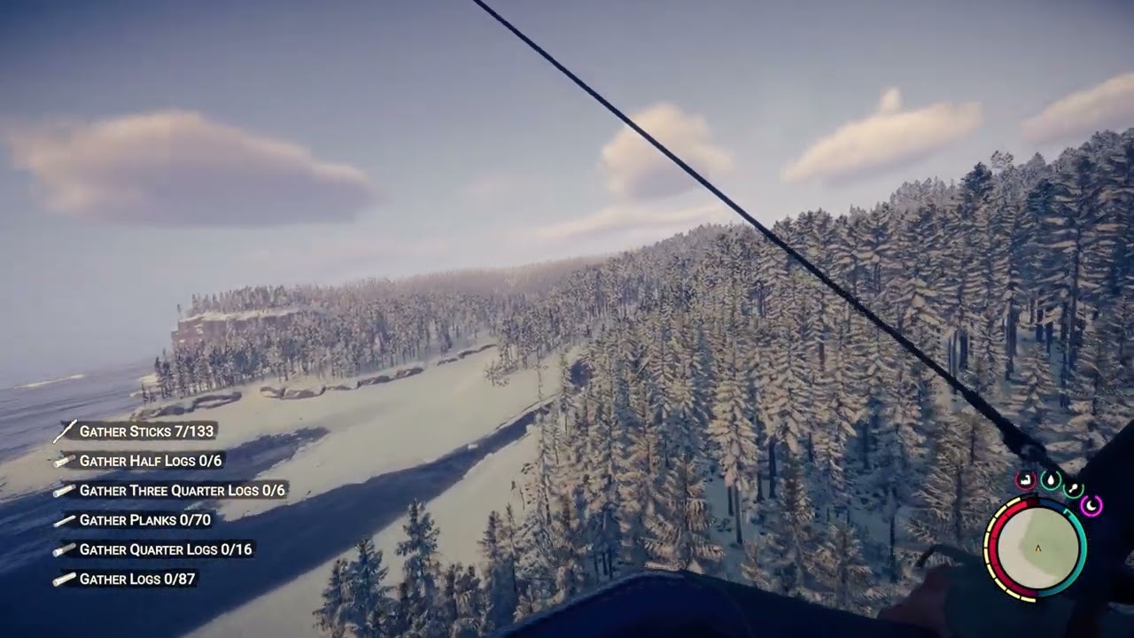 Glider Gameplay in Sons of The Forest w/ The Forest OST