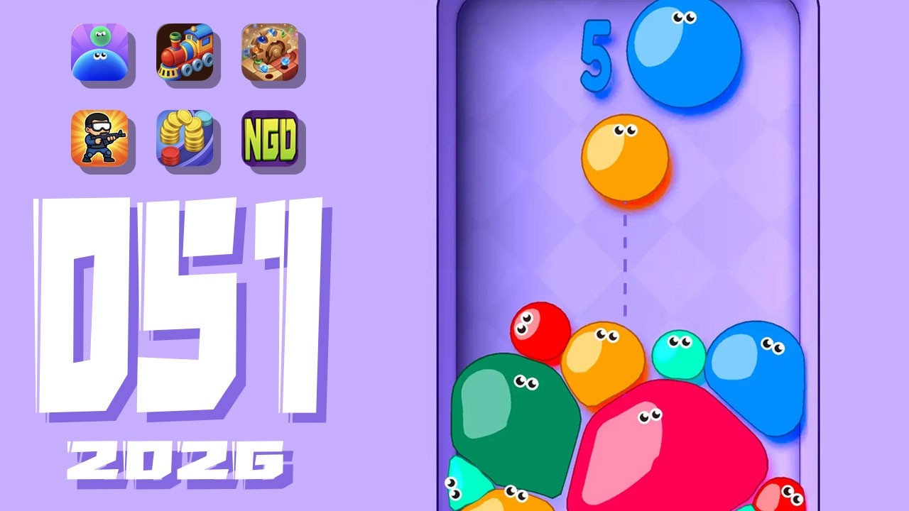 【iOS】Blob Drop!, Shipping Empire, Marble Jam!, Breach Capture, Pixel Coin 3D | New Games Daily