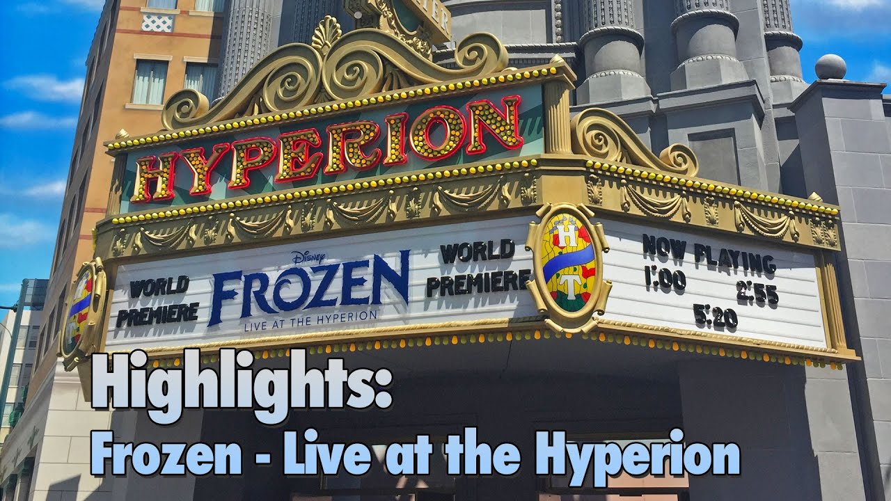 Highlights: First Public Showing of Frozen  - Live at the Hyperion at Disney California Adventure!
