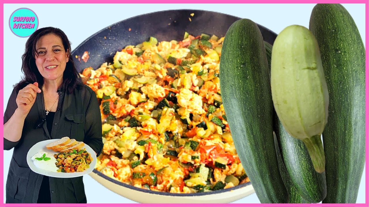 Zucchini mit Eier auf Assyrisch-Aramäische Art | Einfache und super leichte Mahlzeit