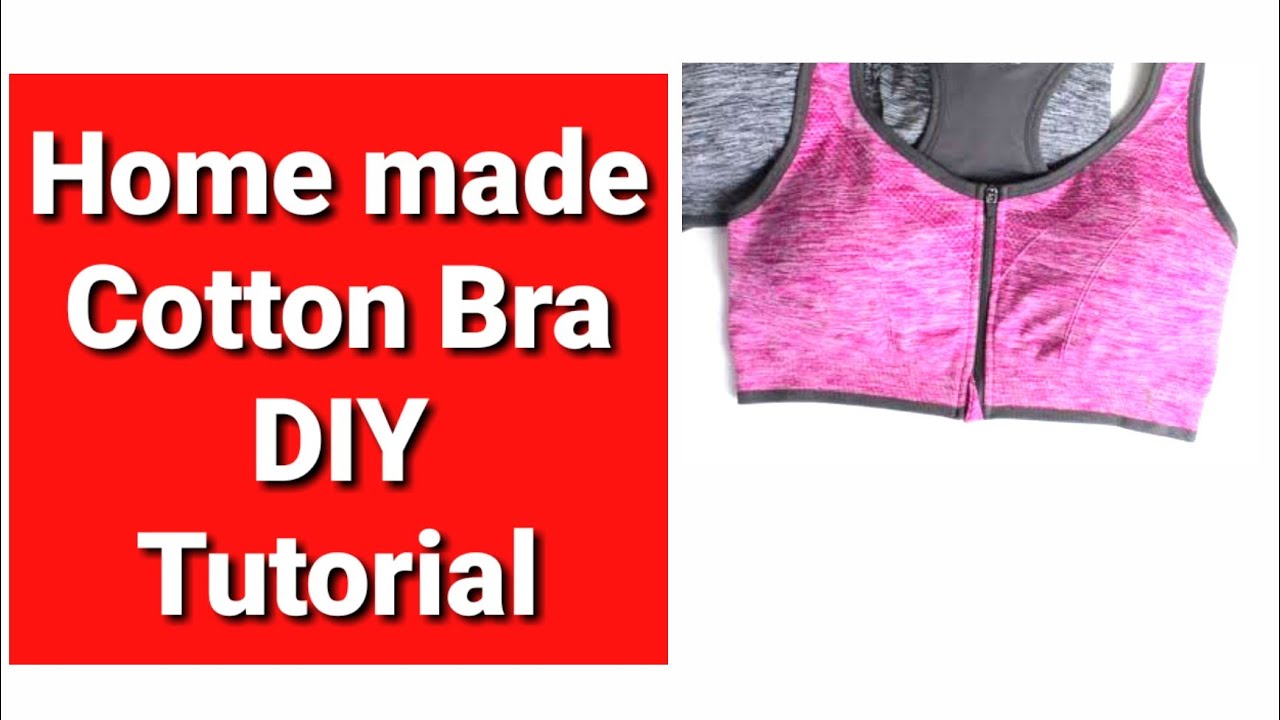 Home made cotton Bra DIY Tutorial EMODE