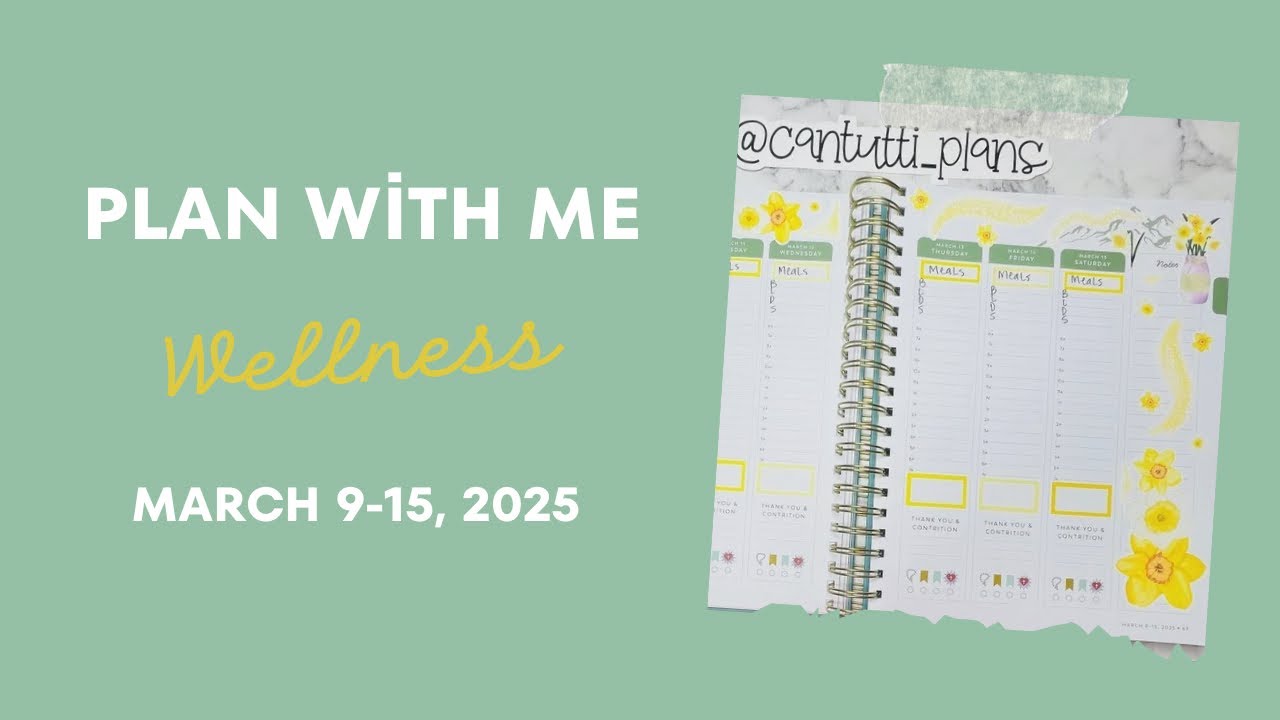 Plan with Me | Wellness Planner | March 9-15, 2025
