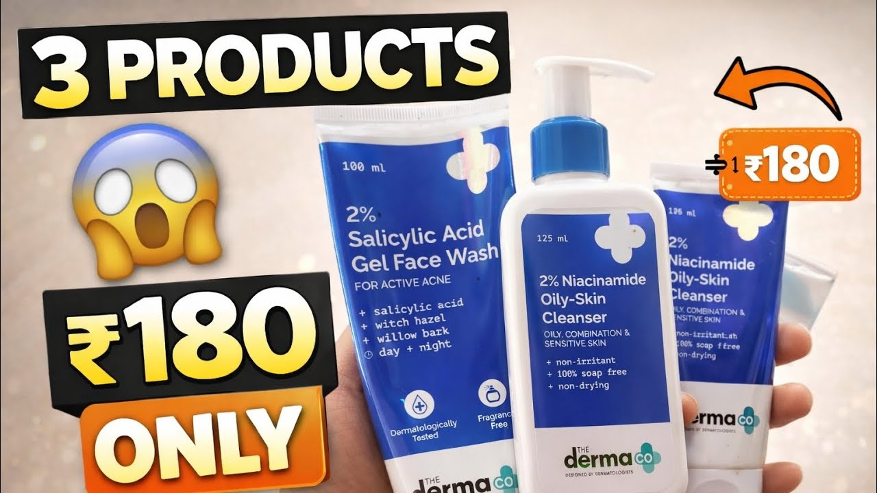 I Got 3 Dermaco Products for ₹180 😳 Best Skincare Deal in India