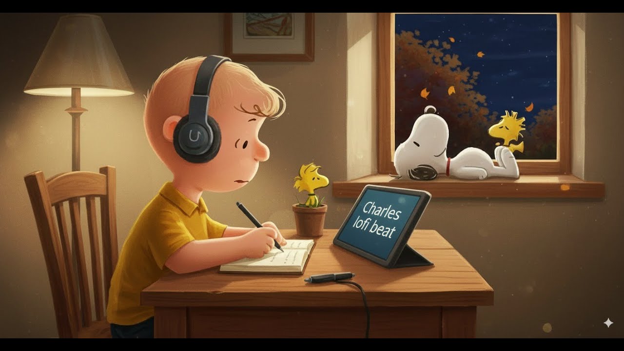 ✨ “Study & Relax with Charlie Brown | Cozy Lofi Beats for Focus and Creativity”