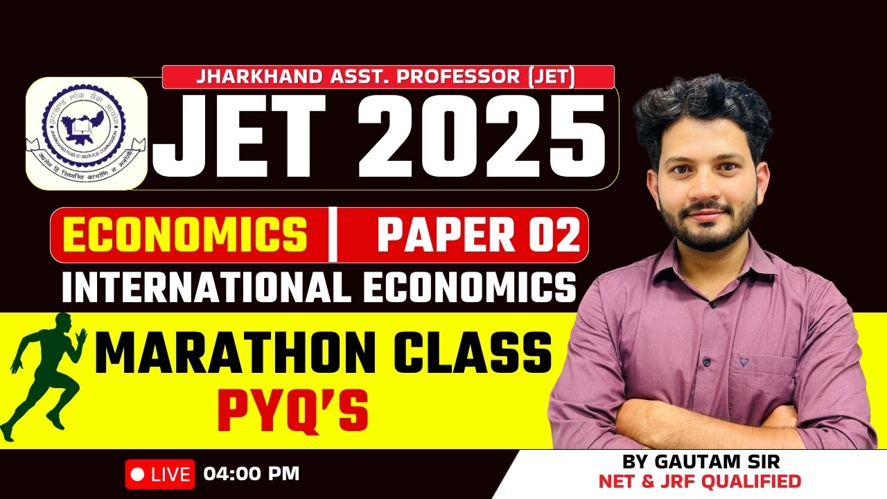 JPSC JET 2026 | JET ECONOMICS | International Economics | PYQ's | BY GAUTAM SIR