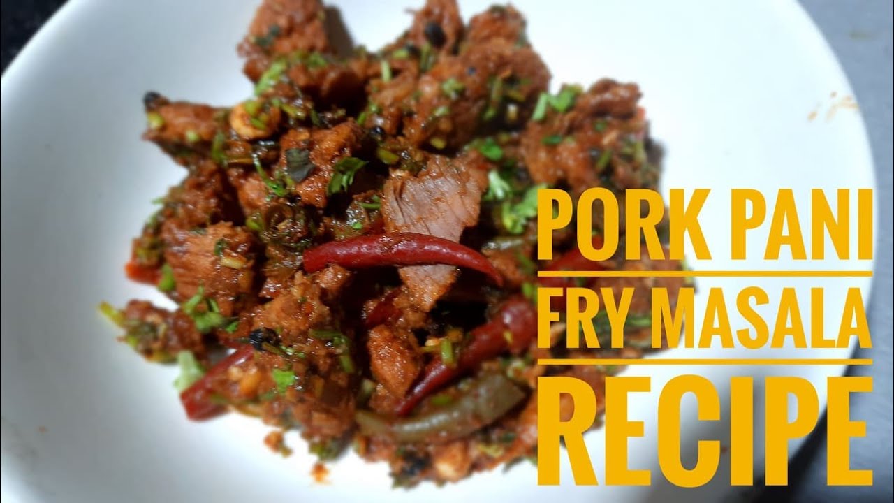Pork Pani Fry/Healthy Oil Free Pork Recipe/How to cook Pork with Only water and No Oil