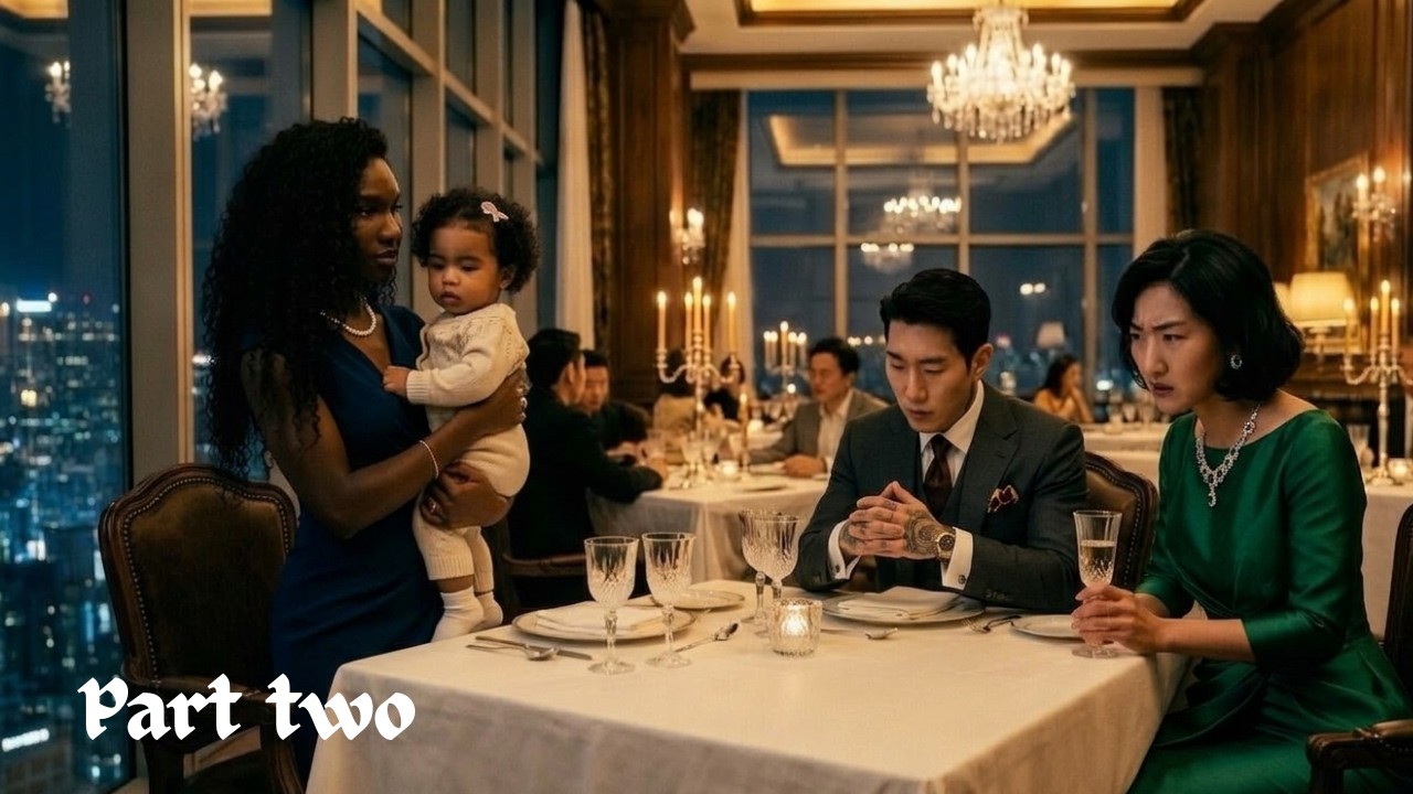 She saw her husband and his side chick at the restaurant so she sat  down with them