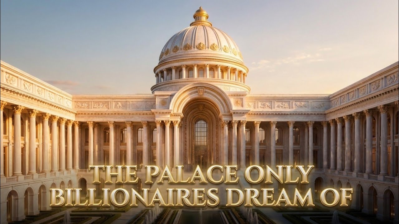 Inside a $100 Billion Futuristic Imperial Palace | Off-White & Gold Royal Luxury”