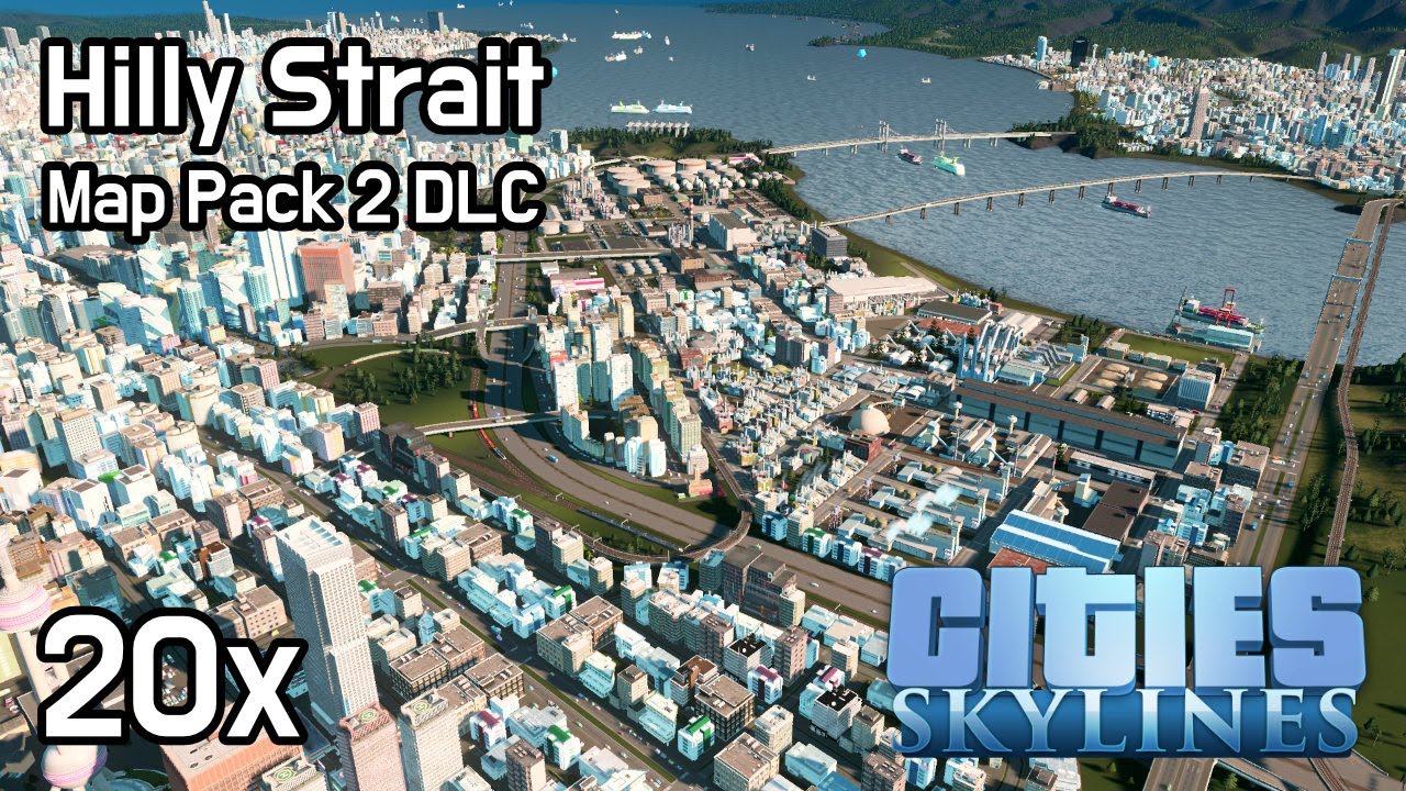 Cities Skylines - Map Pack 2 - Hilly Strait 20x