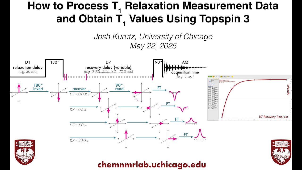 T1 Analysis With Topspin3  UChicago