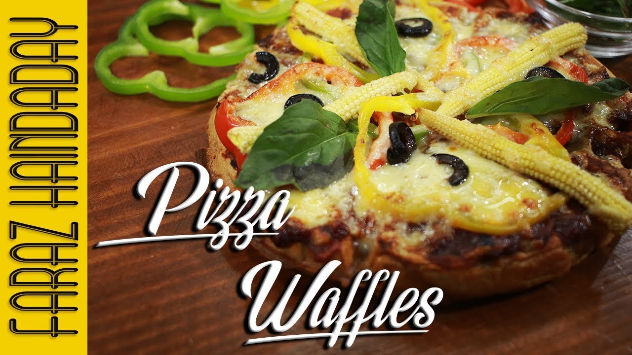 How to make Pizza Waffles | Waffle Pizza Recipe | Fusion Food