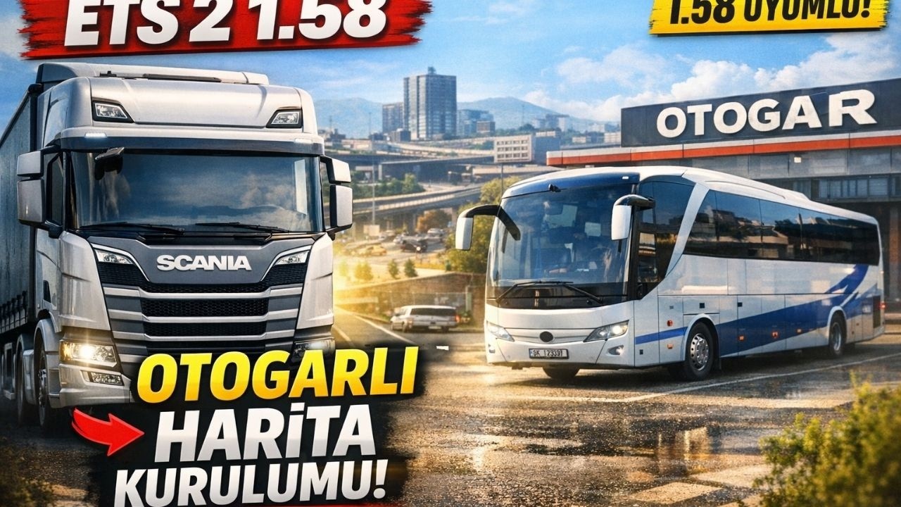 ETS 2 1 58 Otogarlı Harita Modu Kurulumu Oyuncuyusbismap Nasıl Y&uuml;klenir