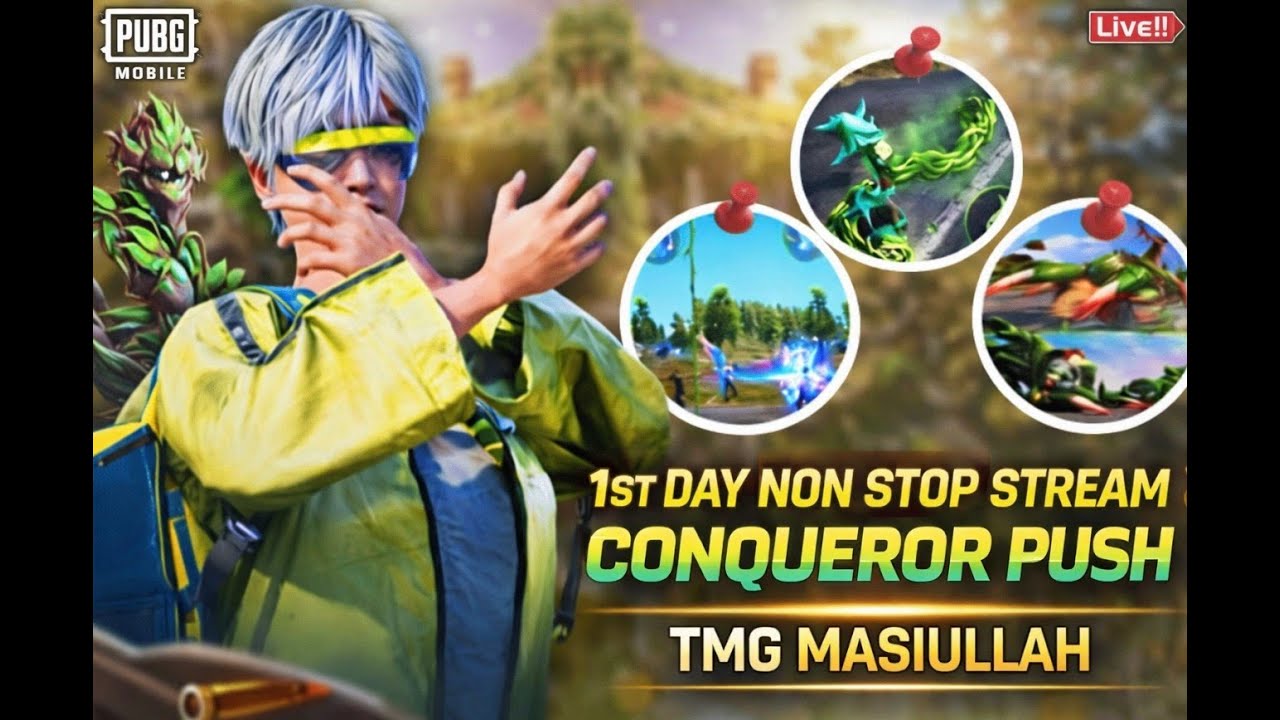 NON STOP STREAM CONQUEROR PUSH🫨| MASIULLAH PLAYS IS LIVE