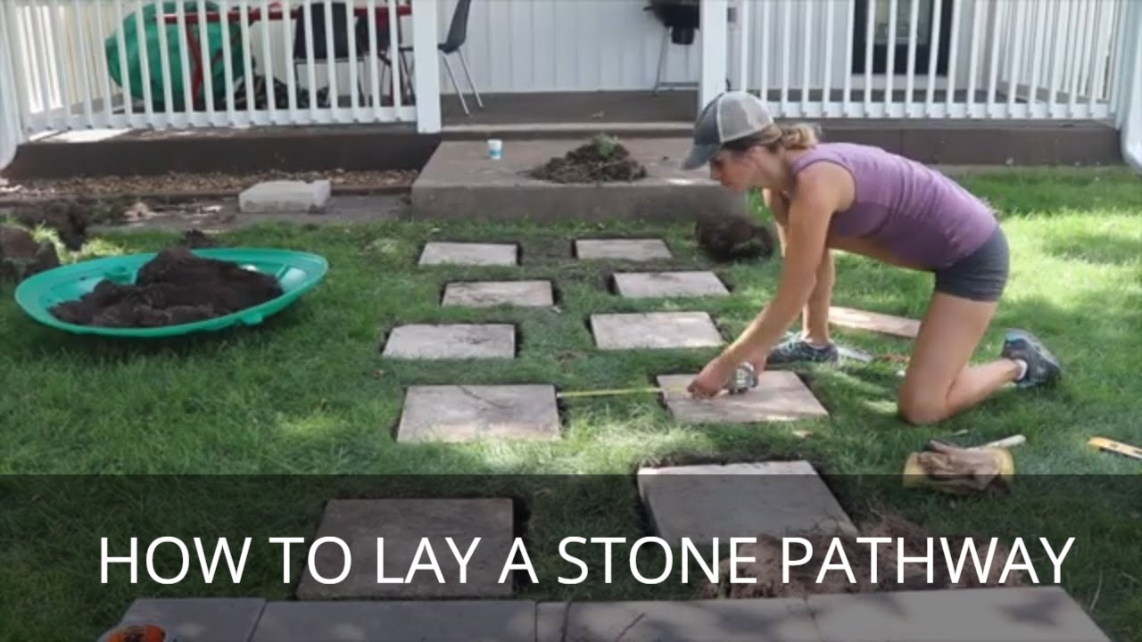 How to Build a Simple Stone Walkway | Large Stepping Stone Pathway