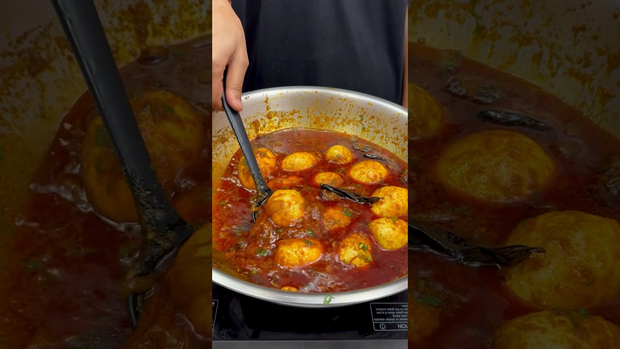 Egg Curry ASMR Cooking #food #asmr #cooking #crunchytreats #streetfood #nonveg #egg #eggdish