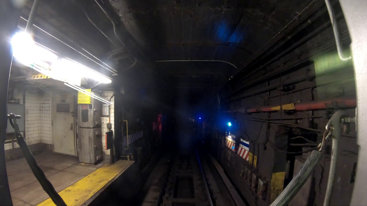 [4K/60FPS] 7 Express Rear Window Night View 34th Street - Hudson Yards to Flushing - Main Street
