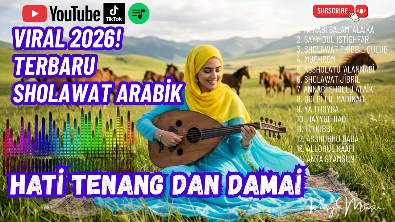 DENGARKAN INI! Sholawat Arabic Merdu Berkah 💚 Pembuka Jalan Rezeki, Hati Tenang dan Damai