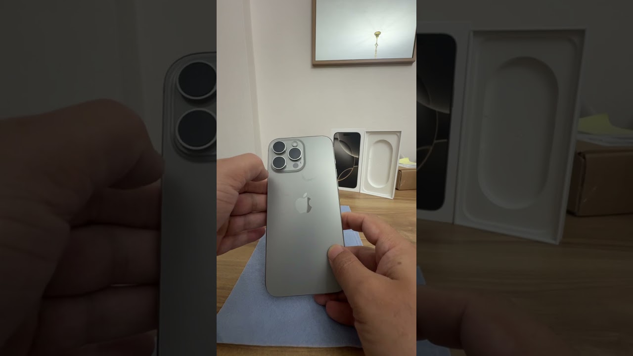 Sıfırdan Kurulum Nat&uuml;rel Titanyum iPhone 16 Pro Max  Kutu A&ccedil;ılışı ve Buff Labs Koruma Cam Taktırdık