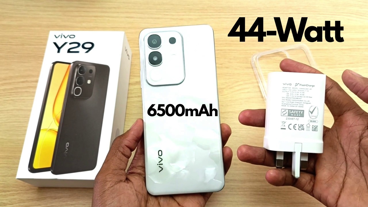 vivo Y29 Battery charging experiment; 6500mAh with 44-Watt Charger