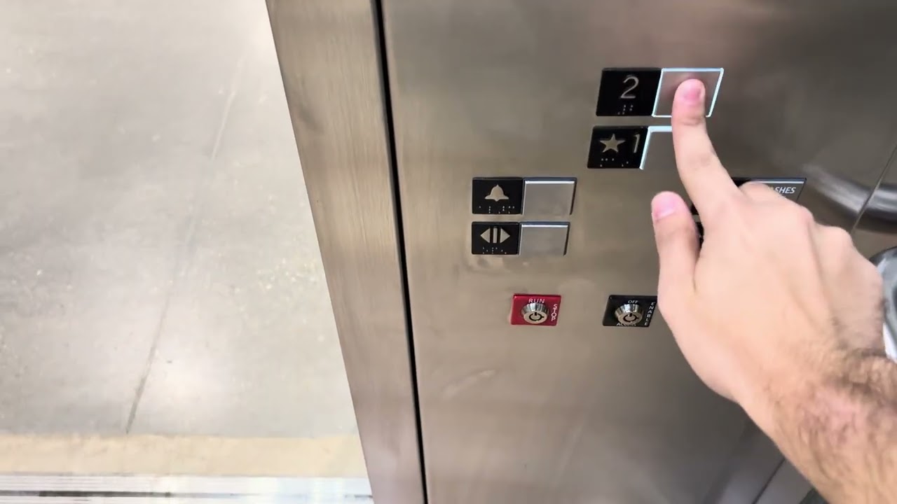 BRAND NEW 2025 BUSY Schindler 5500 Traction Glass Elevator At Dicks House Of Sport In Freehold NJ