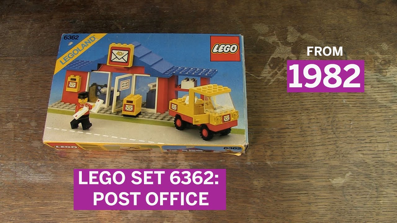 Unboxing and Review of Legoset 6362: Post office from 1982. #lego #legoland