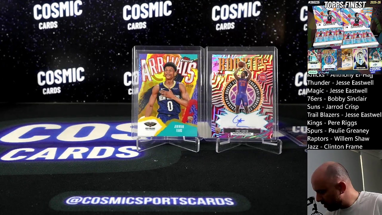 #250225 2025-26 TOPPS FINEST BASKETBALL HOBBY (2 BOXES)
