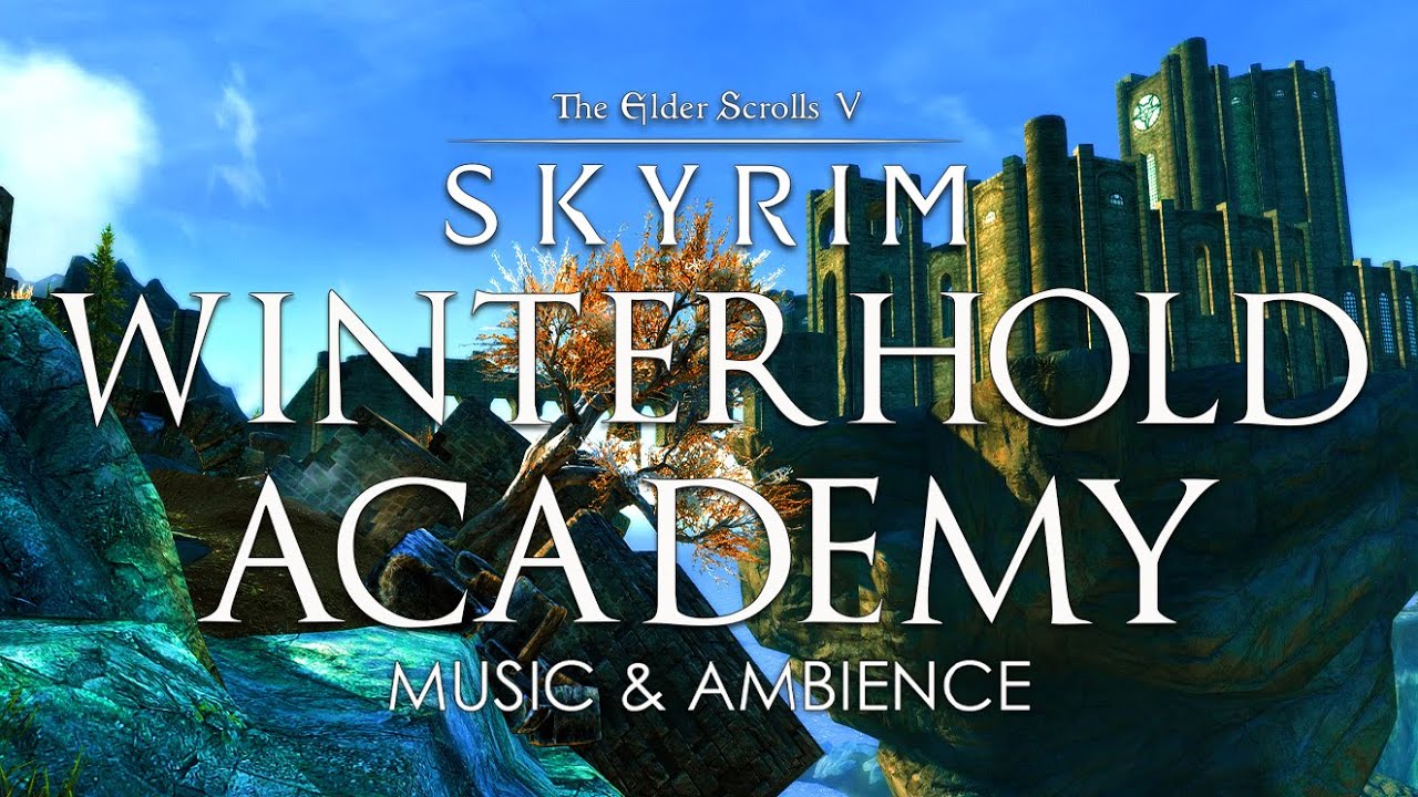 A Peaceful Day at Winterhold Academy | Skyrim/Elder Scrolls Music & Ambience